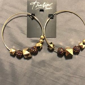 Thalia Sodi big hoop earrings